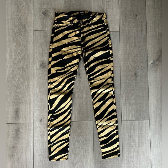 Metallic Zebra Print Jeans from Revolve (Hudson) - Picture 1 of 14